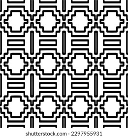Seamless repeating pattern.  Black and white pattern for web page, textures, card, poster, fabric, textile.