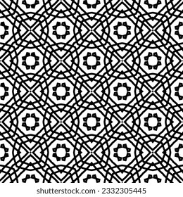 Seamless repeating pattern.  Black and white pattern for web page, textures, card, poster, fabric, textile.