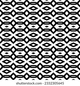 Seamless repeating pattern.  Black and white pattern for web page, textures, card, poster, fabric, textile.