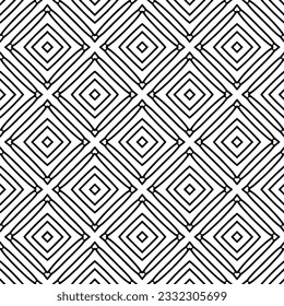 Patrón de repetición sin inconvenientes.  Patrón blanco y negro para página web, texturas, tarjeta, afiche, tela, textil.