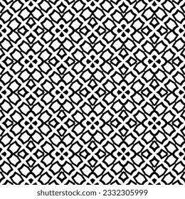 Seamless repeating pattern.  Black and white pattern for web page, textures, card, poster, fabric, textile.