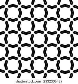 Seamless repeating pattern.  Black and white pattern for web page, textures, card, poster, fabric, textile.