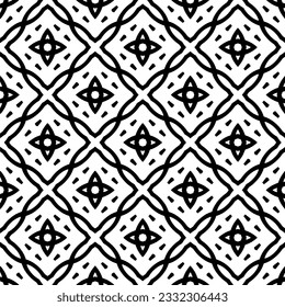 Seamless repeating pattern.  Black and white pattern for web page, textures, card, poster, fabric, textile.