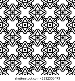 Seamless repeating pattern.  Black and white pattern for web page, textures, card, poster, fabric, textile.