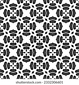 Seamless repeating pattern.  Black and white pattern for web page, textures, card, poster, fabric, textile.