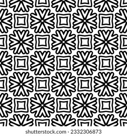 Seamless repeating pattern.  Black and white pattern for web page, textures, card, poster, fabric, textile.