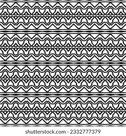 Seamless repeating pattern.  Black and white pattern for web page, textures, card, poster, fabric, textile. Elements of Design.