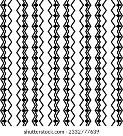 Seamless repeating pattern.  Black and white pattern for web page, textures, card, poster, fabric, textile. Elements of Design.