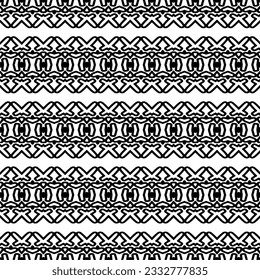 Seamless repeating pattern.  Black and white pattern for web page, textures, card, poster, fabric, textile. Elements of Design.