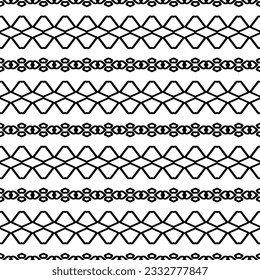 Seamless repeating pattern.  Black and white pattern for web page, textures, card, poster, fabric, textile. Elements of Design.