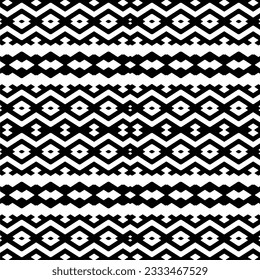 Seamless repeating pattern.  Black and white pattern for web page, textures, card, poster, fabric, textile. Elements of Design.