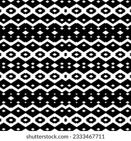 Seamless repeating pattern.  Black and white pattern for web page, textures, card, poster, fabric, textile. Elements of Design.