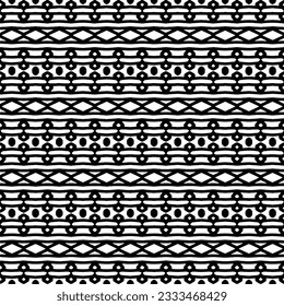 Seamless repeating pattern.  Black and white pattern for web page, textures, card, poster, fabric, textile. Elements of Design.