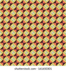 Seamless repeating pattern brown-yellow. Geometric form.Vector graphics.