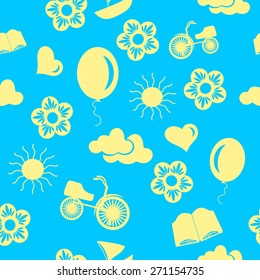 Seamless Repeating Pattern for Children rooms