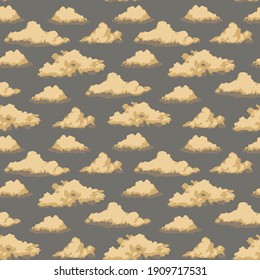 Seamless repeating pattern of clouds