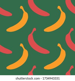 seamless repeating pattern with colorful bananas. vector illustration
