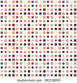 A seamless, repeating pattern composed of small squares in various muted and earthy tones, creating a subtle vintage-style textured background