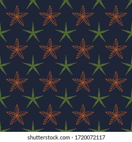 seamless repeating pattern with decorative floral elements
