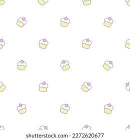 seamless repeating pattern from element cake cute fabric texture pattern for small children and wrapping paper and can be used for wallpaper