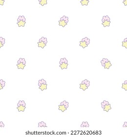 seamless repeating pattern from element cat star, cute fabric texture pattern for small children and wrapping paper, and can be used for wallpaper