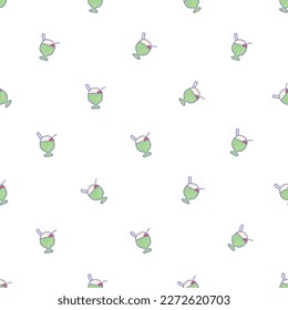 seamless repeating pattern from element glass ice cream cute fabric texture pattern for small children and wrapping paper and can be used for wallpaper