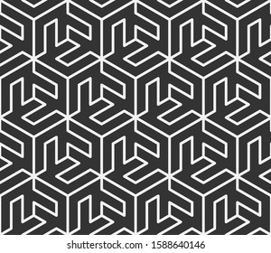 seamless repeating pattern, endless geometric fragment, popular textile background, different hexagon, 3D effect, simple geometric Wallpaper, beautiful interior background