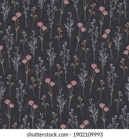 Seamless repeating pattern of flowers