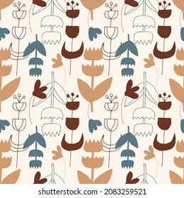 seamless repeating pattern with flowers