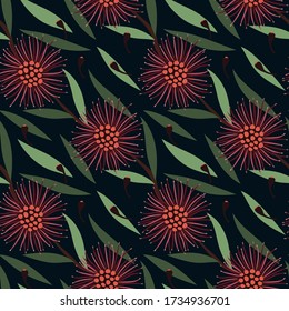 seamless repeating pattern with flowers. vector illustration