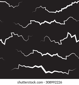 Seamless, repeating pattern of fractures or cracks. 