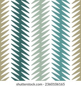 Seamless repeating pattern. Geometric striped ornament. Green wavy vertical lines on a white background. Modern stylish texture. Vector illustration for fabric, textile, and print.