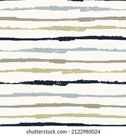Seamless repeating pattern with hand drawn multicolored uneven stripes with ragged edges for surface design and other design projects