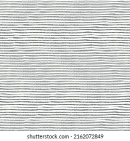 Seamless repeating pattern with hand drawn uneven tight pinstripes on white background for surface design and other design projects