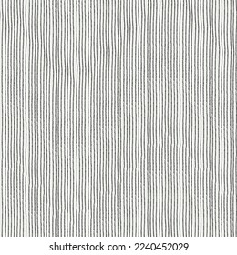 Seamless repeating pattern with hand drawn uneven tight pinstripes on white background for surface design and other design projects