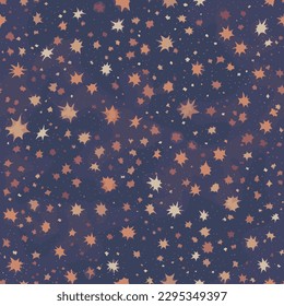 Seamless repeating pattern of a night sky full of stars