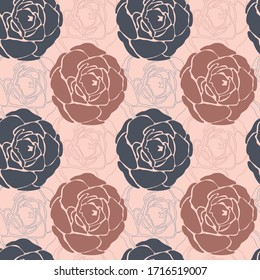 seamless repeating pattern with roses