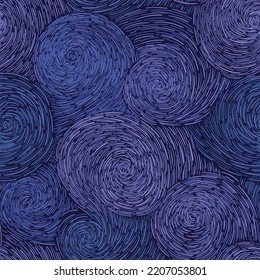 Seamless repeating pattern of stars swirling in the night sky