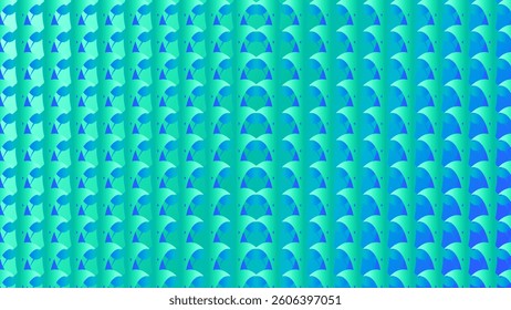 Seamless repeating pattern. Teal and blue geometric shapes. Ideal for backgrounds, textiles, and more.