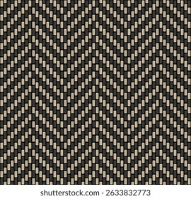 Seamless repeating pattern with a traditional striped chevron design. Bicolor zigzag stripes. Abstract geometric background. Vector illustration.