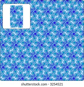 Seamless repeating pattern wallpaper background (Vector)