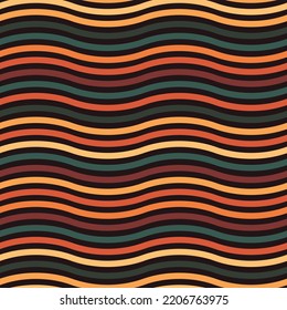 Seamless repeating pattern of wavy lines