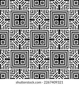 Seamless repeating pattern.Black and 
white pattern  for decor, textile ,fabric,wallpapers and backgrounds.