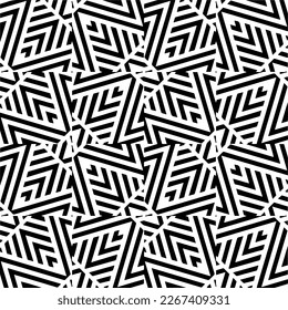 Seamless repeating pattern.Black and 
white pattern  for decor, textile ,fabric,wallpapers and backgrounds.