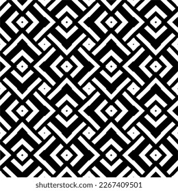 Seamless repeating pattern.Black and 
white pattern  for decor, textile ,fabric,wallpapers and backgrounds.