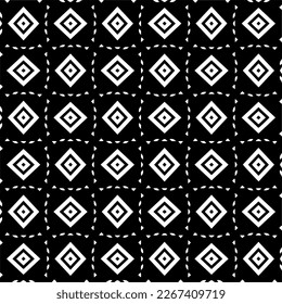 Seamless repeating pattern.Black and 
white pattern  for decor, textile ,fabric, wallpapers and backgrounds.