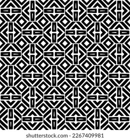 Seamless repeating pattern.Black and 
white pattern  for decor, textile ,fabric, wallpapers and backgrounds.