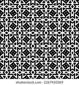 Seamless repeating pattern.Black and 
white pattern  for decor, textile ,fabric, wallpapers and backgrounds.