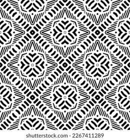 Seamless repeating pattern.Black and 
white pattern  for decor, textile ,fabric,wallpapers and backgrounds.