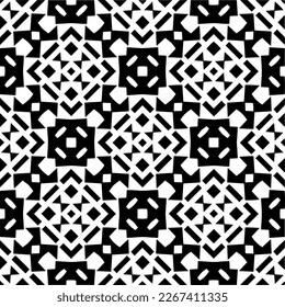 Seamless repeating pattern.Black and 
white pattern  for decor, textile ,fabric, wallpapers and backgrounds.